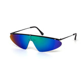 12 Pack: Skinny Rimless Sports Shield Wholesale Sunglasses