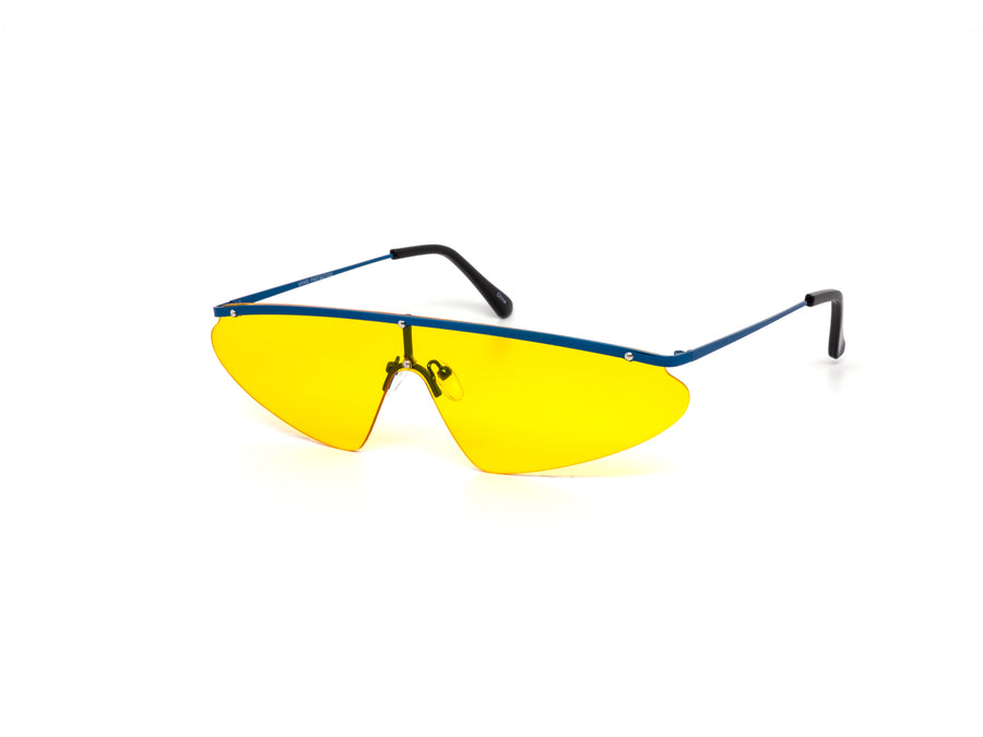 12 Pack: Skinny Rimless Sports Shield Wholesale Sunglasses