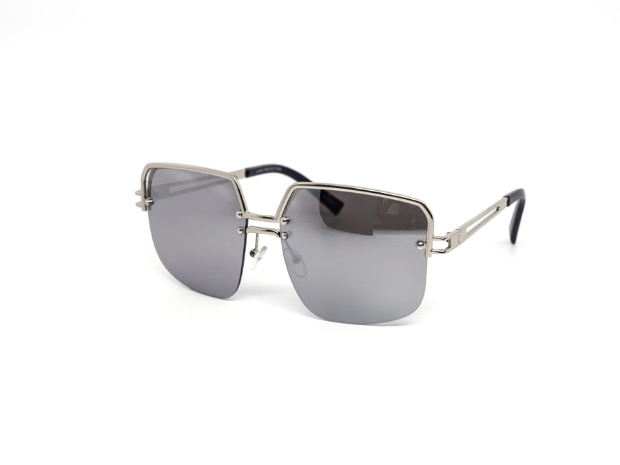 12 Pack: Sleek Metal Rimless Aviator Style Wholesale Sunglasses