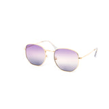 12 Pack: Classy Hexagonal Duotone Metal Wholesale Sunglasses