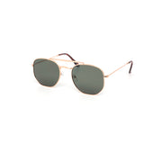 12 Pack: Retro Hexagonal Metal Aviator Wholesale Sunglasses
