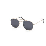12 Pack: Retro Hexagonal Metal Aviator Wholesale Sunglasses