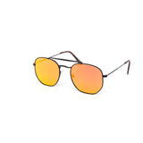 12 Pack: Hexagonal Aviator Color Mirror Wholesale Sunglasses
