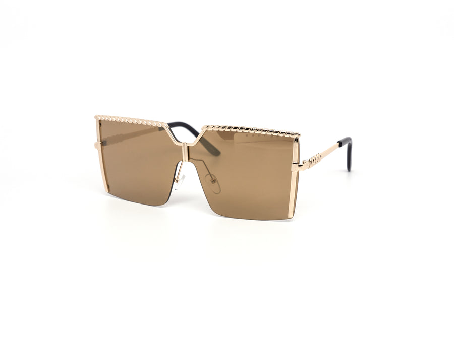 12 Pack: Elegant Square Metal Rope Wholesale Sunglasses