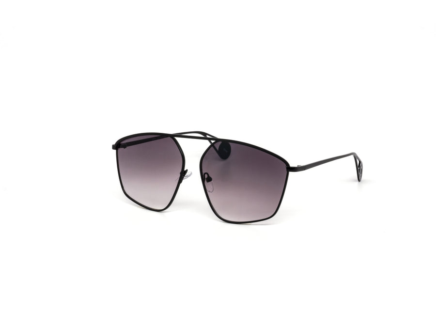 12 Pack: Oversized Single Bridge Metal Gradient Wholesale Sunglasses