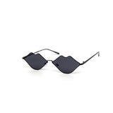 12 Pack: Retro Metal Lips Kiss Wholesale Sunglasses