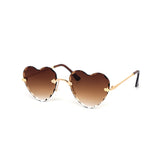 12 Pack: Rimless Ripple Heart Sunglasses