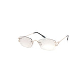 12 Pack: Eccentric Rimless Metal Gradient Wholesale Sunglasses