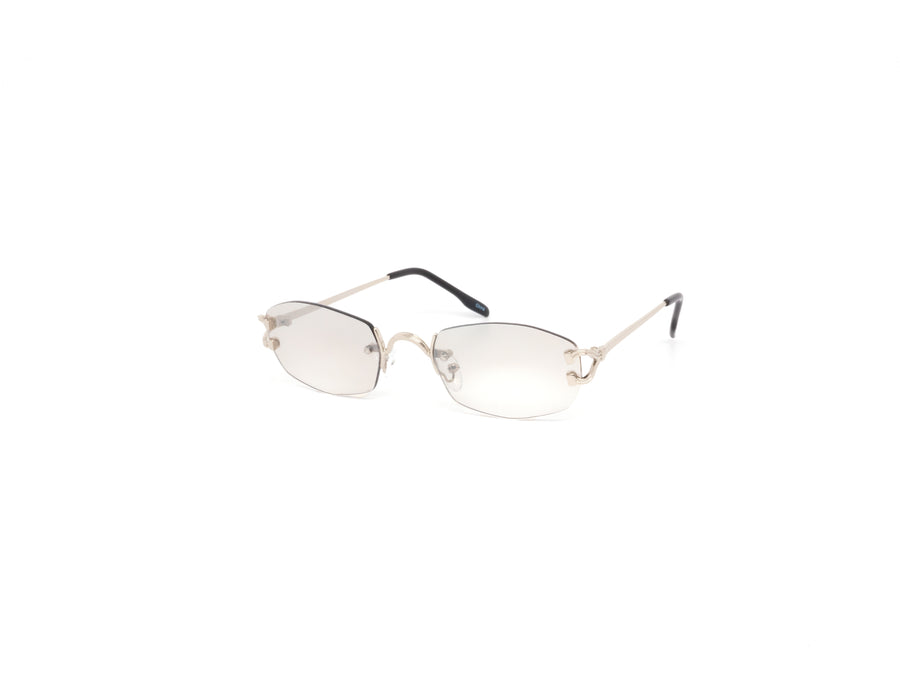 12 Pack: Eccentric Rimless Metal Gradient Wholesale Sunglasses