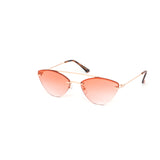 12 Pack: Elegant Rimless Cat Aviator Wholesale Sunglasses