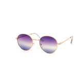 12 Pack: Classy Duotone Round Metal Wholesale Sunglasses