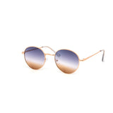 12 Pack: Classy Duotone Round Metal Wholesale Sunglasses