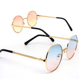 12 Pack: Chic Circle Metal Chainlink Wholesale Sunglasses