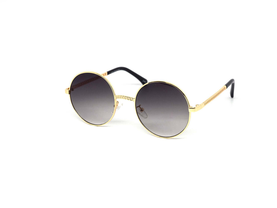 12 Pack: Chic Circle Metal Chainlink Wholesale Sunglasses