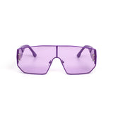 12 Pack: Oversized Retro Color Mono Lens Wholesale Sunglasses