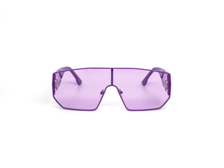 12 Pack: Oversized Retro Color Mono Lens Wholesale Sunglasses