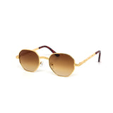 12 Pack: Gold Nugget Octagonal Gradient Wholesale Sunglasses