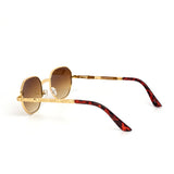 12 Pack: Gold Nugget Octagonal Gradient Wholesale Sunglasses
