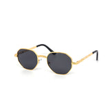 12 Pack: Gold Nugget Octagonal Gradient Wholesale Sunglasses