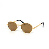 12 Pack: Gold Nugget Octagonal Gradient Wholesale Sunglasses