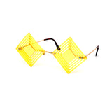 12 Pack: Hypnotic Diamond Cutout Color Wholesale Sunglasses