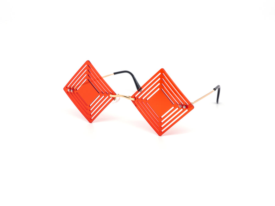12 Pack: Hypnotic Diamond Cutout Color Wholesale Sunglasses