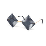 12 Pack: Hypnotic Diamond Cutout Color Wholesale Sunglasses