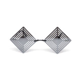 12 Pack: Hypnotic Diamond Cutout Mirror Wholesale Sunglasses