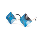 12 Pack: Hypnotic Diamond Cutout Mirror Wholesale Sunglasses