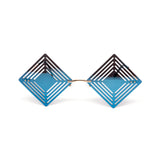 12 Pack: Hypnotic Diamond Cutout Mirror Wholesale Sunglasses