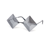 12 Pack: Hypnotic Diamond Cutout Mirror Wholesale Sunglasses
