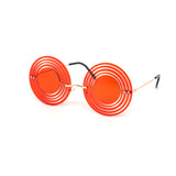 12 Pack: Hypnotic Circle Cutout Color Wholesale Sunglasses