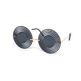 12 Pack: Hypnotic Circle Cutout Color Wholesale Sunglasses