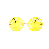12 Pack: Hypnotic Circle Cutout Color Wholesale Sunglasses