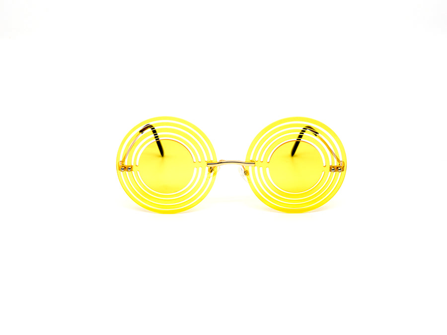 12 Pack: Hypnotic Circle Cutout Color Wholesale Sunglasses