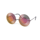 12 Pack: Hypnotic Circle Cutout Mirror Wholesale Sunglasses