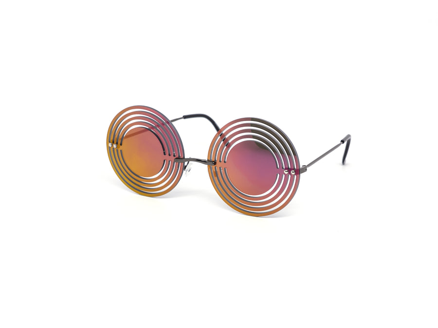 12 Pack: Hypnotic Circle Cutout Mirror Wholesale Sunglasses