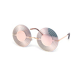 12 Pack: Hypnotic Circle Cutout Mirror Wholesale Sunglasses