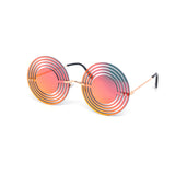 12 Pack: Hypnotic Circle Cutout Mirror Wholesale Sunglasses