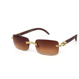 12 Pack: Rimless Rectangular Rhinestone Wholesale Sunglasses