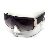 12 Pack: Oversized Rimless Uni-Shield Gradient Wholesale Sunglasses