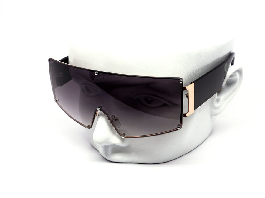 12 Pack: Oversized Rimless Uni-Shield Gradient Wholesale Sunglasses