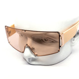 12 Pack: Oversized Rimless Uni-Shield Gradient Wholesale Sunglasses