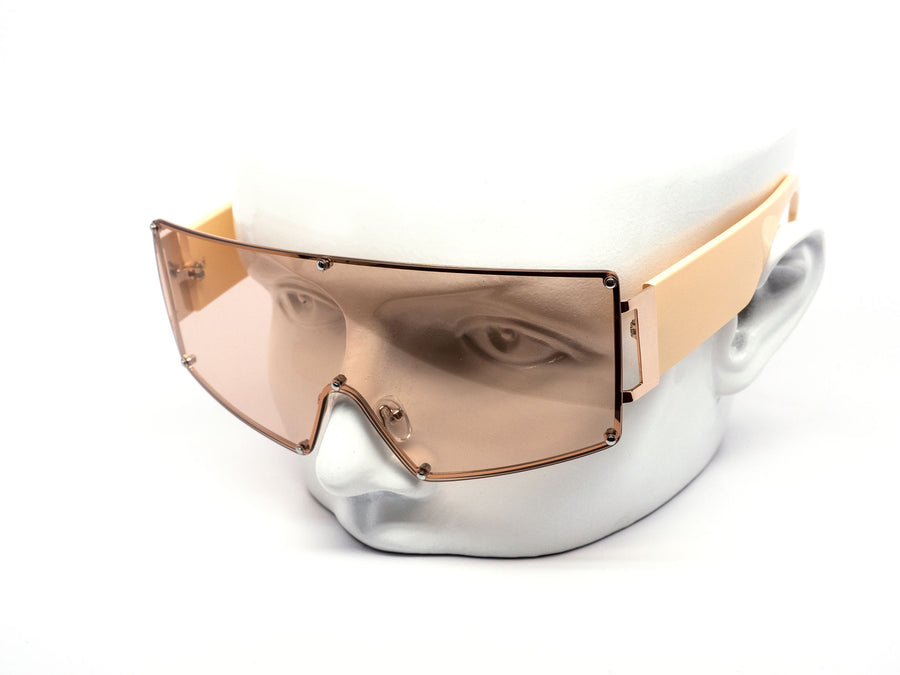 12 Pack: Oversized Rimless Uni-Shield Gradient Wholesale Sunglasses