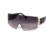 12 Pack: Oversized Rimless Uni-Shield Gradient Wholesale Sunglasses