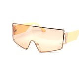 12 Pack: Oversized Rimless Uni-Shield Gradient Wholesale Sunglasses