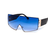 12 Pack: Oversized Rimless Uni-Shield Gradient Wholesale Sunglasses