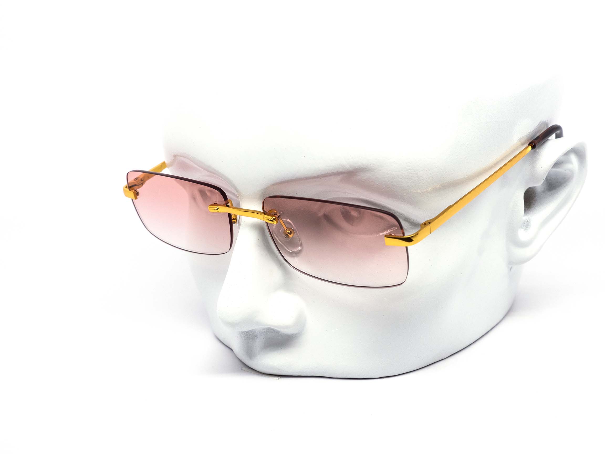 Rectangle Gradient Rimless 12 Pack: Sleek Rimless Rectangular Gradient Wholesale Sunglasses ...