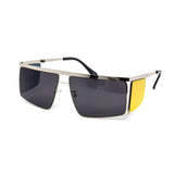 12 Pack: Oversized Metallic Blinker Square Wholesale Sunglasses