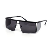 12 Pack: Oversized Metallic Blinker Square Wholesale Sunglasses